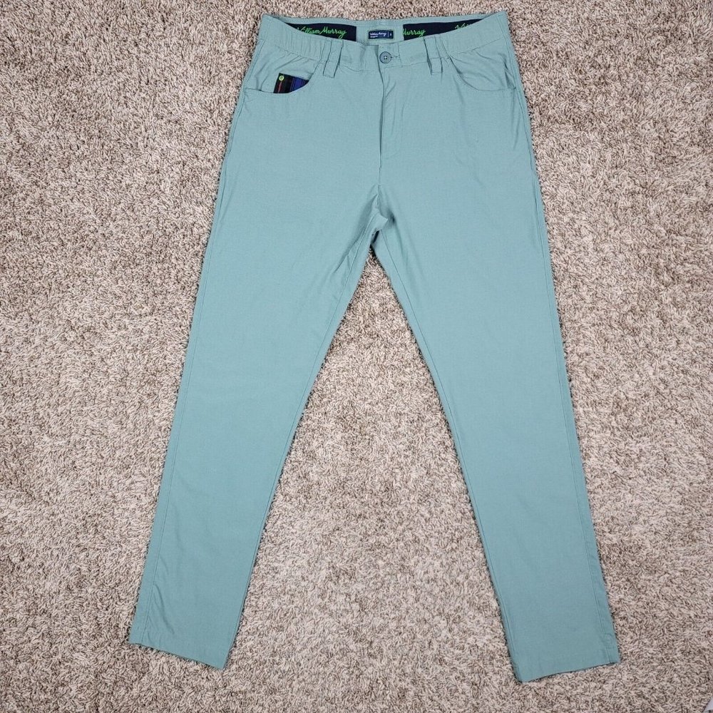 William Murray Golf Pants Men's Size 34 Straight Fit Stretch Lightweight